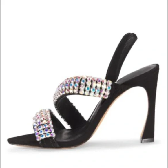 Alexandre Birman Rhinestone Slingback Strappy Heeled Sandals Size: 37 💎💧💦🦋 - Picture 7 of 11